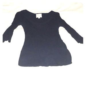 Dark blue long sleeved top